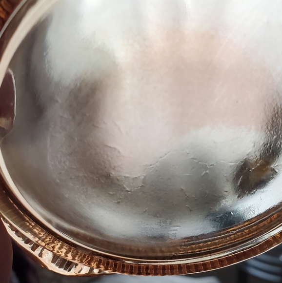 ✨️Vintage - Ashtray - Gold Iridescent - Carnival glass  4 " - Picture 5 of 5